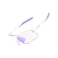 White Frame+Color-Changing Dazzling Color Purple Coating (Day-Night)