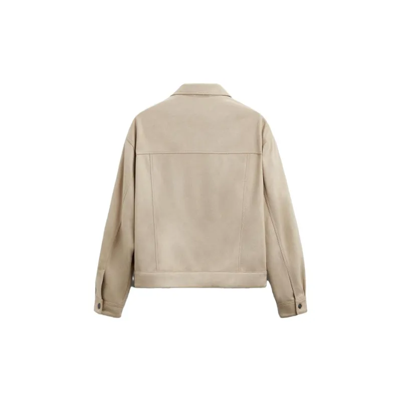 ZARA Jackets Men Beige-1