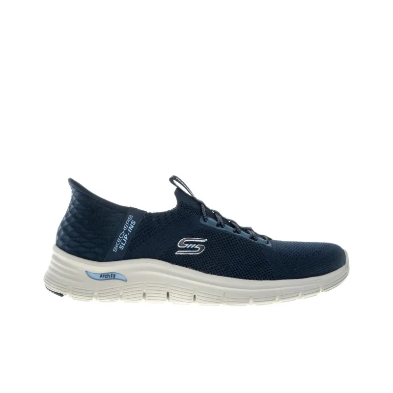 Skechers ARCH FIT VISTA Durable Breathable Low-Top Casual Shoes Women's Dark Blue-1