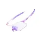 Transparent Purple Frame with Purple Feet+Color-Changing Dazzling Purple Film (Day & Night)