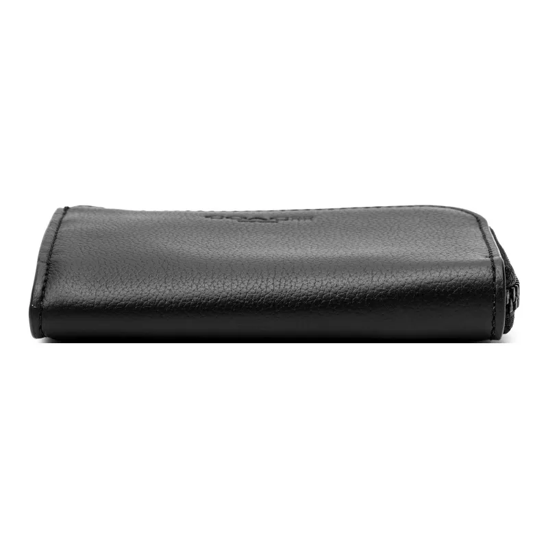 COACH Key Case Cow Leather Coin Purses Key Pouches Men's Black-3