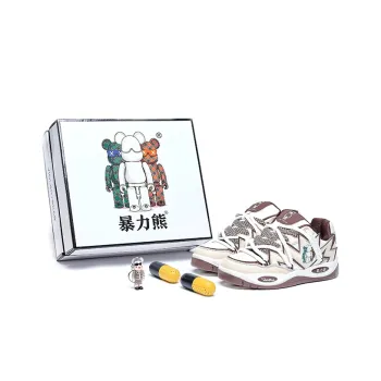 Violentbear Skateboard Shoes Unisex Low Top Ecru, White Black, Black Rose Red