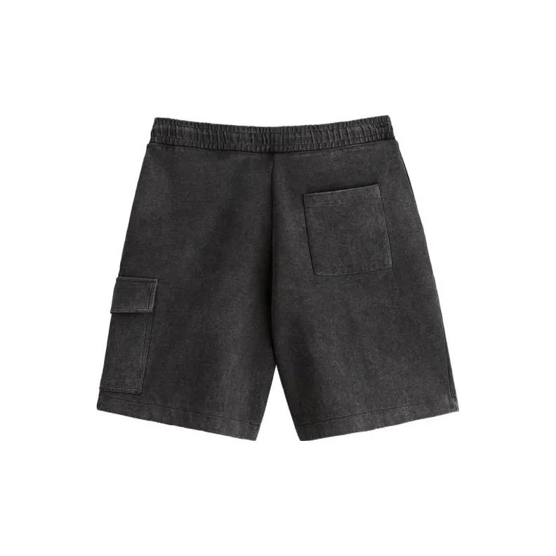 ZARA Cargo Shorts Men Black-1