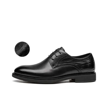 LEAVELAND Business Leather Shoes Men's Black