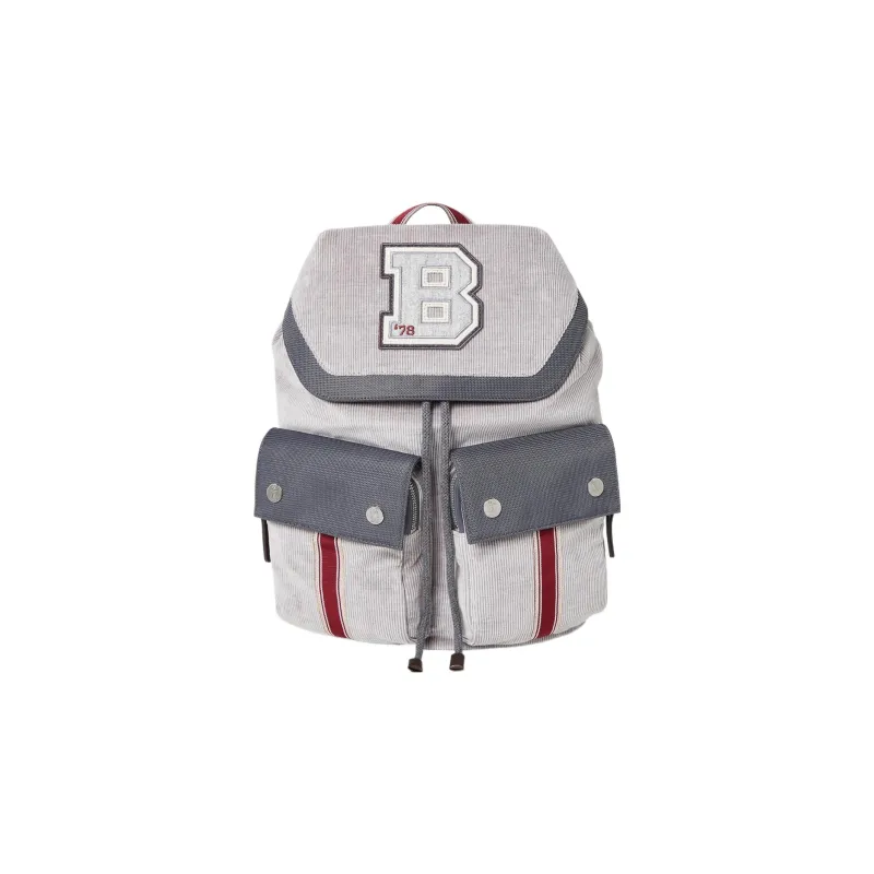 Brunello Cucinelli Cotton Backpack Kids' Gray-0