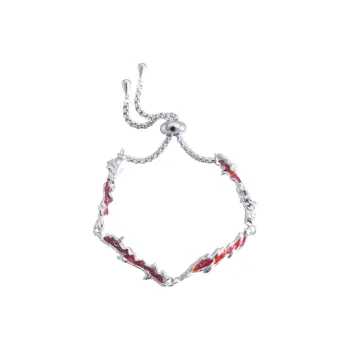 BLESSED BULLET Alloy Bracelets Unisex Red