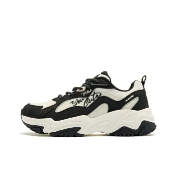 QIAODAN Koi Casual Shoes Women's Low Top Black/Ivory
