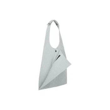 ISSEY MIYAKE Polyester Handbag, Shoulder Bag Men's Light Gray