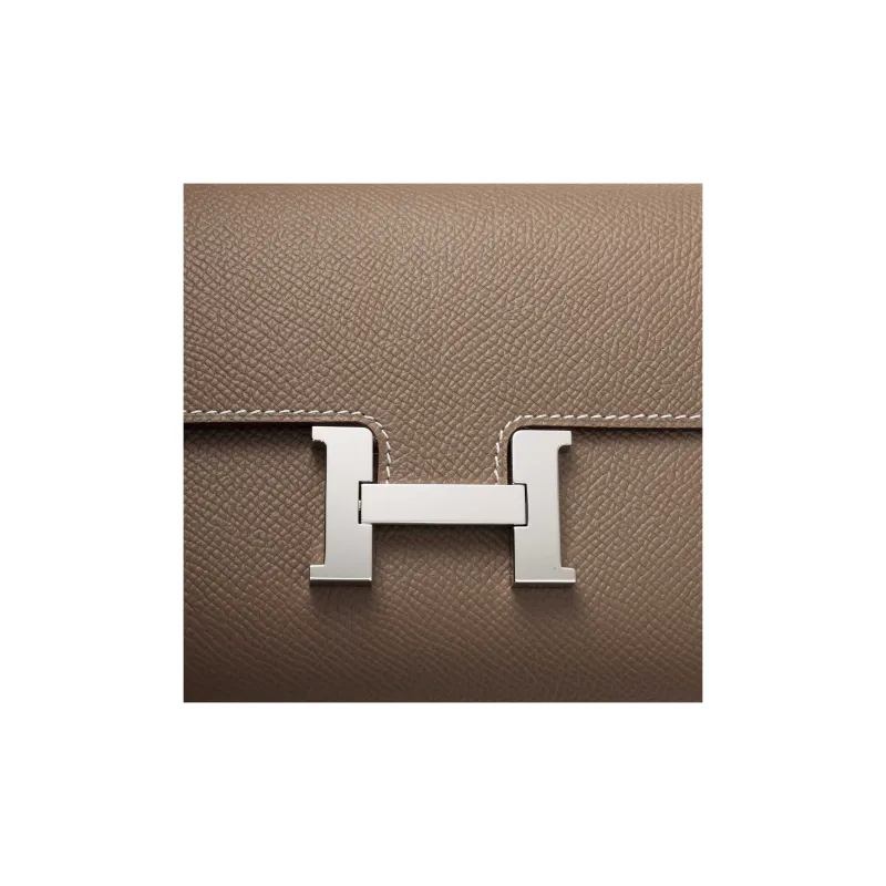 HERMES Constance To Go Epsom Calfskin Wallets Handheld Shoulder Bag Crossbody Bag Women's 18Etoupe Elephant Gray-7