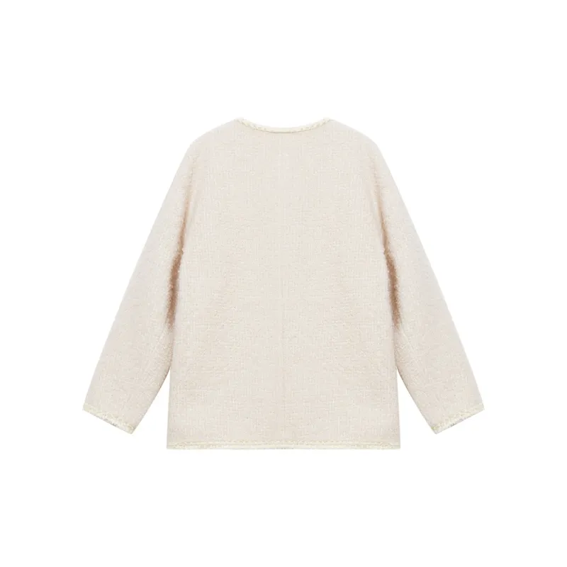 WESTLINK Cropped Coats Women's Apricot-1