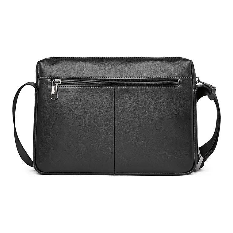 Playboy Top Grain Cow Leather Crossbody Bag Regular Men's Black-2