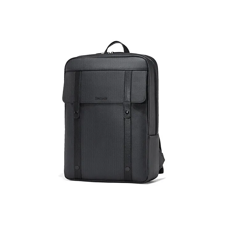 SAMSONITE Fabric With PU Laptop Backpack Regular Men's Black-0