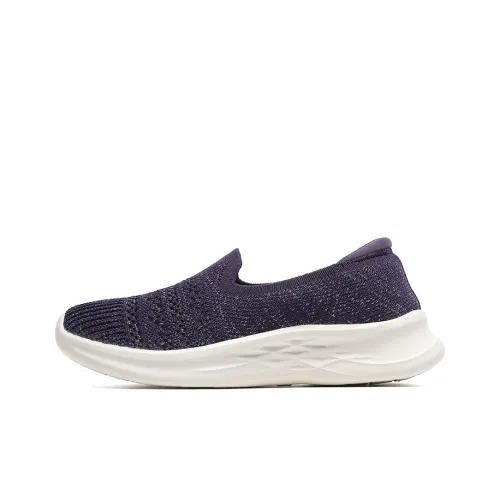 Mulinsen Casual Shoes Women's Low Top Rose Red/Purple/White