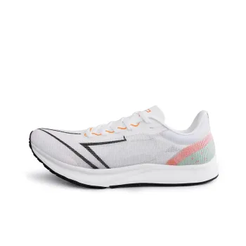 SUPAOSIKE Cushioned Slip Resistant Abrasion Resistant Low Top Sprint Running Shoes Unisex White