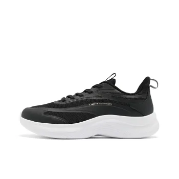 QIAODAN JoyStretch LITE Cushioning Breathable Abrasion Resistant Low Top Training Running Shoes Women's Black White