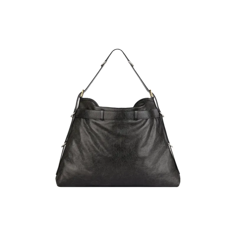 GIVENCHY Voyou Cow Leather One Shoulder Handbag Tubas Women's Black-2