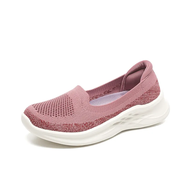 Mulinsen Rebound Height Increasing Balance Lightweight Breathable Quick Dry Low Top Casual Shoes Women's Purple-8