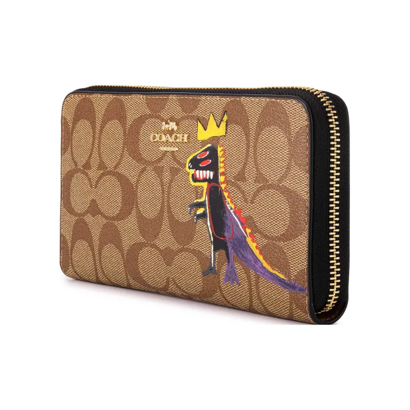 Jean michel Basquiat X COACH Zip Around Wallets-1