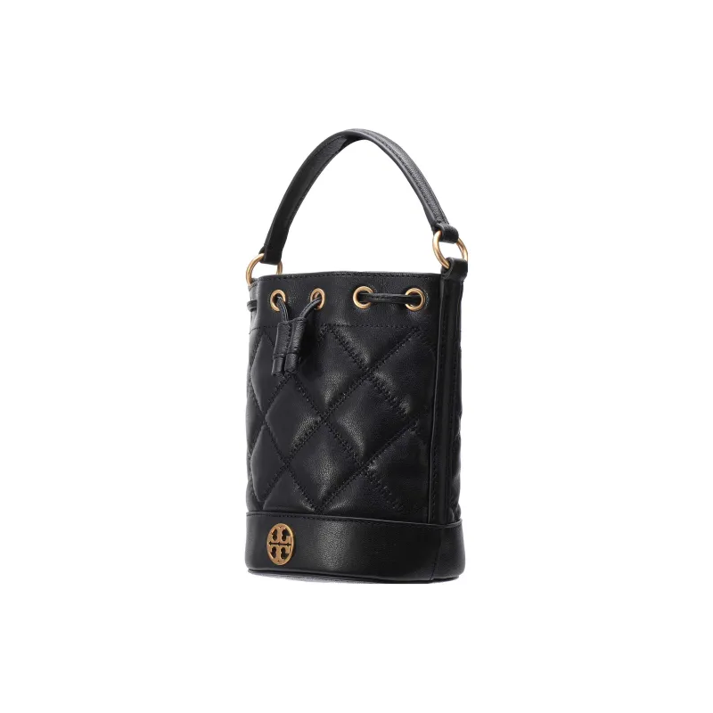 TORY BURCH TB Willa Leather Bucket Bags Shoulder Bag Crossbody Bag Handbag Mini Women's Black-1