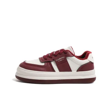 HUANQIU Coverage Warm Slip-Resistant Cushioning Wear-Resistant Low-Top Skateboard Shoes Women's