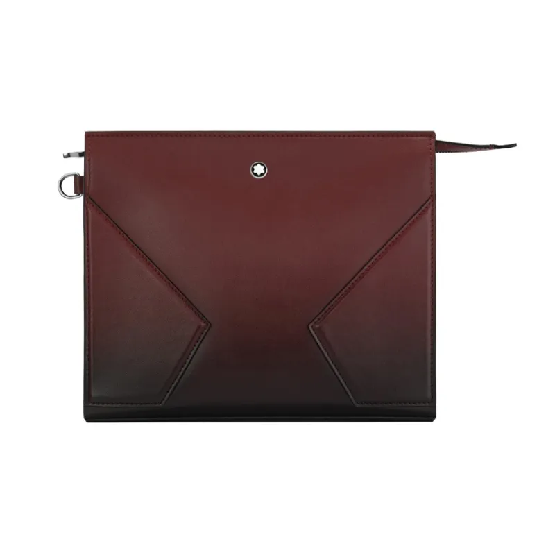 MONTBLANC Calfskin Clutch Unisex Burgundy Color-0