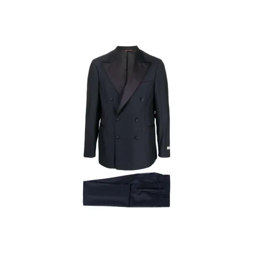 Canali Business Suits Men Midnight Blue