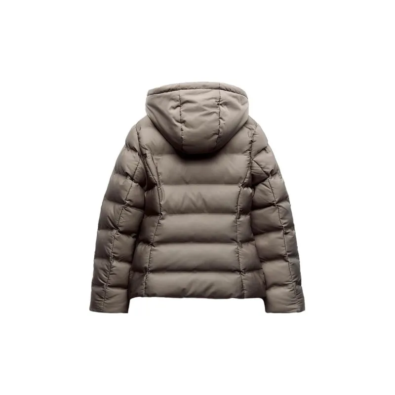 ZARA Puffer Jacket Women's Gray-1
