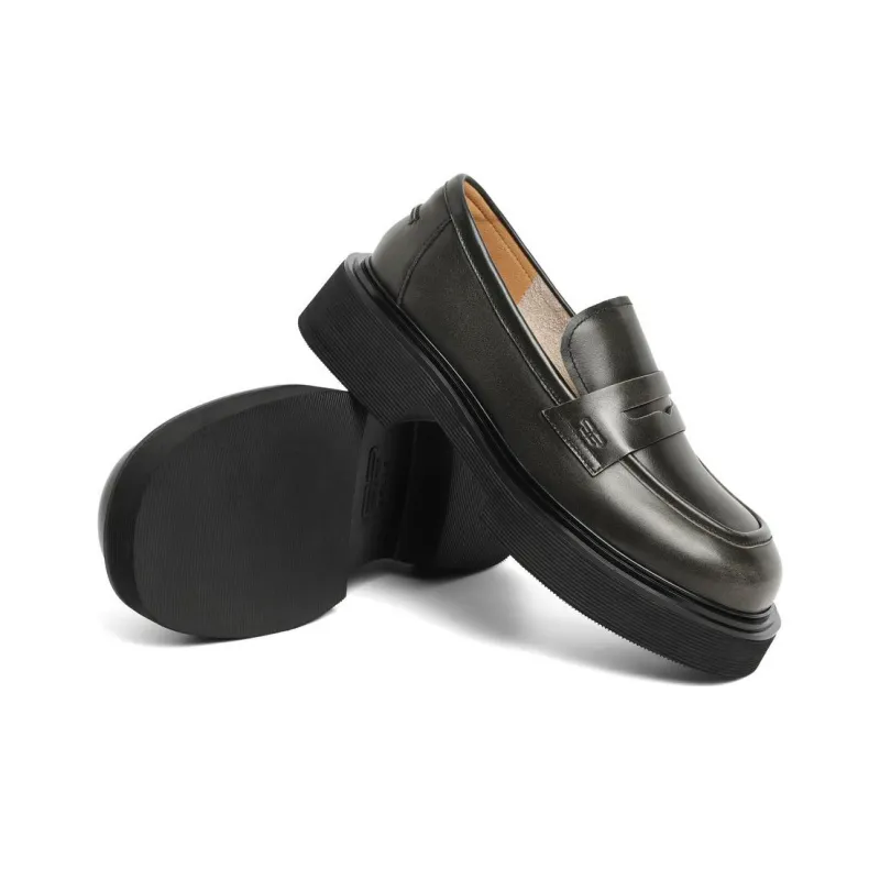 BELLE Loafers Women's Brown/Gray Brown/Gray-14