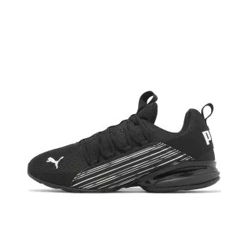 PUMA Axelion Linear Lines Slip Resistant Low Top Training Shoes Men's Black
