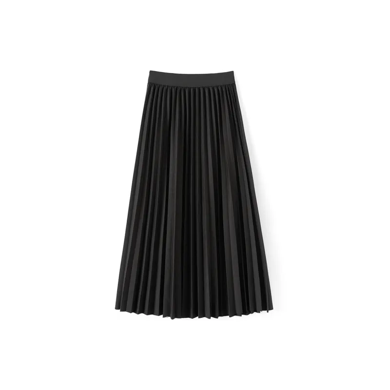 TOUCH Casual Long Skirts Women's Black-1