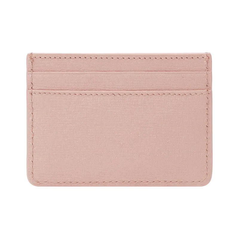 GUCCI Leather Card Holder Women's Light Pink-2