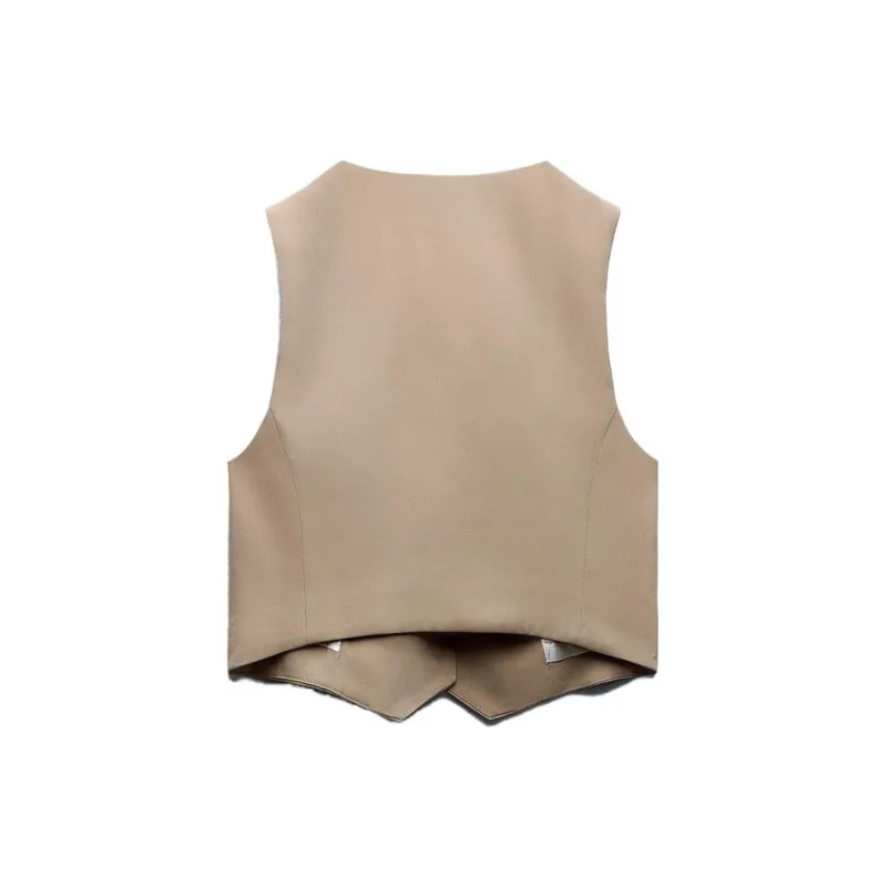 ZARA Tank Tops Women's Tan-1