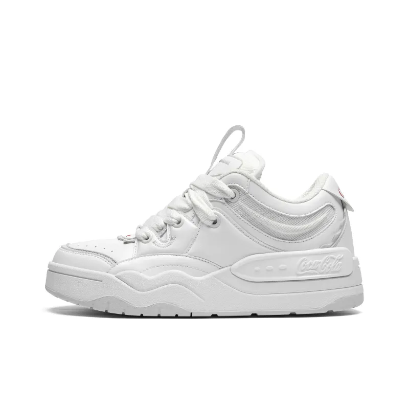 Coca Cola Coverage Slip Resistant Cushioning Wear Resistant Height Increasing Low Top Skateboard Shoes Unisex-6