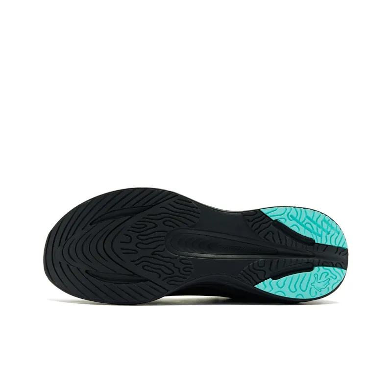 QIAODAN Running Shoes Men Low Top Black Green-4