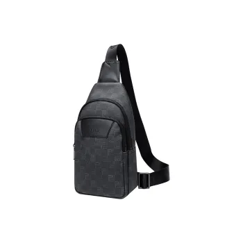 POLO PVC Sling Bag Large Size Men's Black
