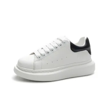 MODERN BELLE Cushioning Height Increasing Low-Top Stylish Skateboarding Shoes Unisex White
