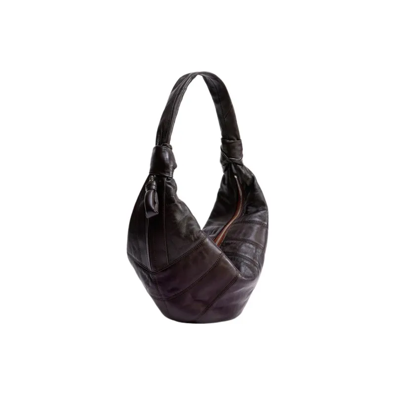 Lemaire Croissant Series Lambskin Croissant Bag, Handbag, Shoulder Bag Women's Dark Chocolate-1