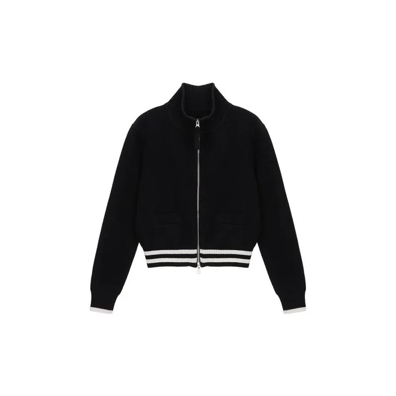 MATIN KIM Spell Point Stripe Knit Cardigan-1