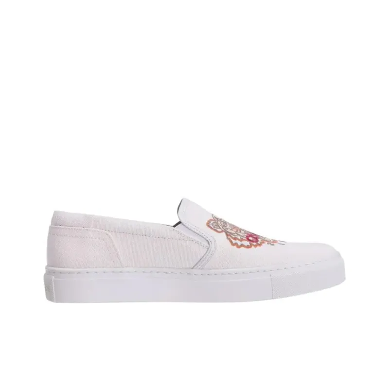 KENZO Low Top Skateboard Shoes Women's White-1
