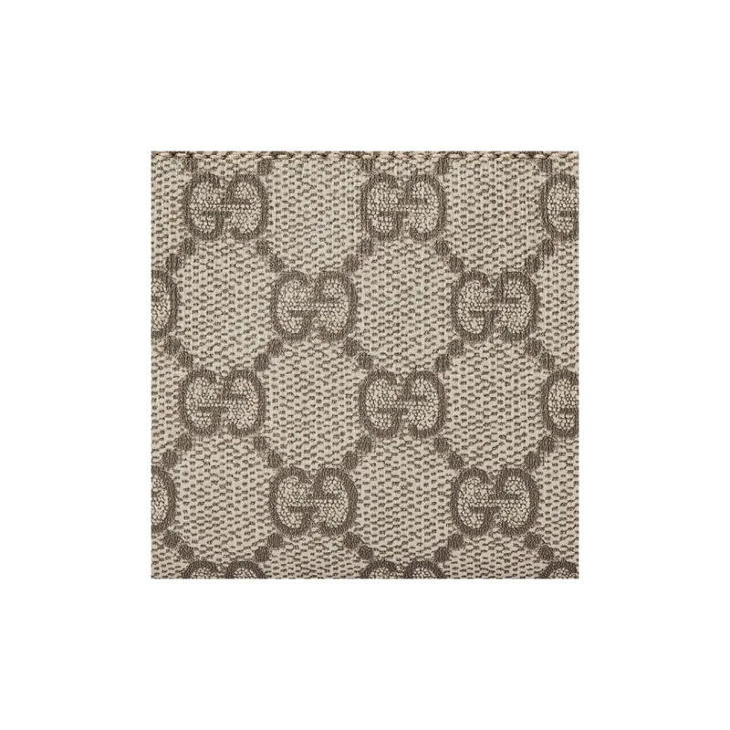 GUCCI Ophidia Canvas With Leather Canvas Bag Key Pouches Women's Beige & Ebony-4