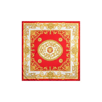 VERSACE Mulberry Silk Shawls Unisex