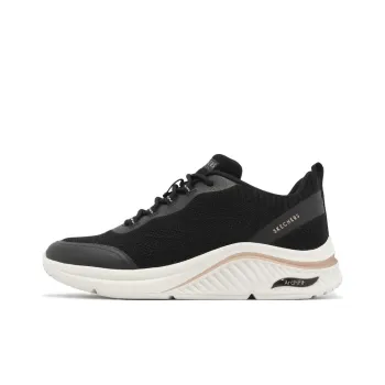 Skechers Arch Fit S-Miles-Sonrisas Durable Breathable Low-Top Casual Shoes Women's Black