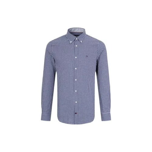 Tommy Hilfiger Shirts Men Blue/White Plaid