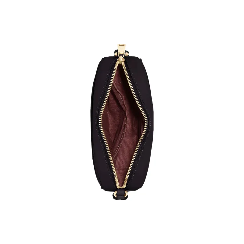 COACH Jamie Canvas With Leather Camera Bag, Canvas Bag, Shoulder Bag, Crossbody Bag Trumpets Women's Gold & Dark Red-3
