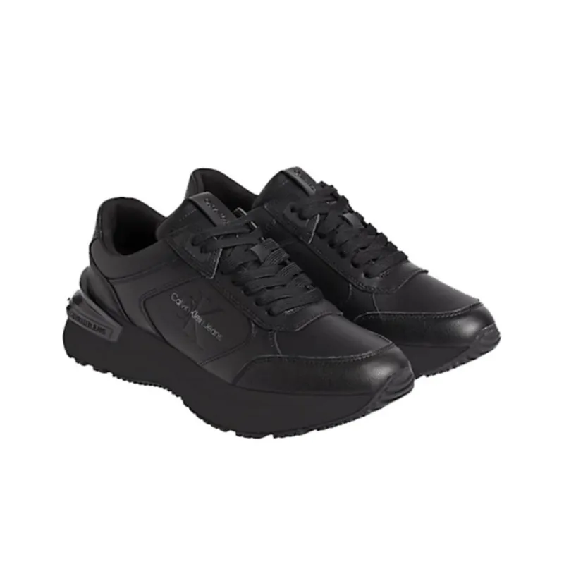 CKJ CALVIN KLEIN JEANS Low Top Casual Shoes Men's Black-2