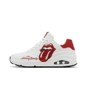 Skechers Uno -Rolling Stones Single Cushioning Wear-Resistant Low-Top Casual Shoes Unisex White