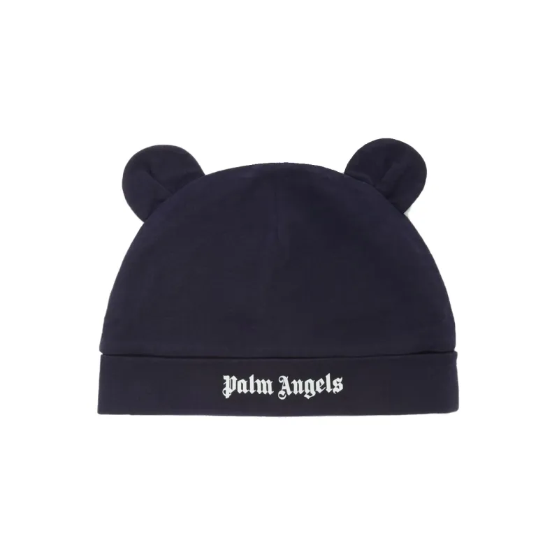 PALM ANGELS Logo Printed Pop Up Animal Ears Beanie-0