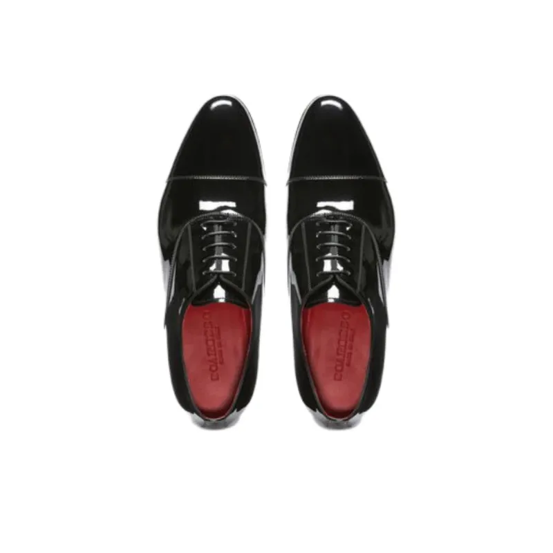 SCAROSSO Rodrigo Patent-leather Oxford Shoes-4