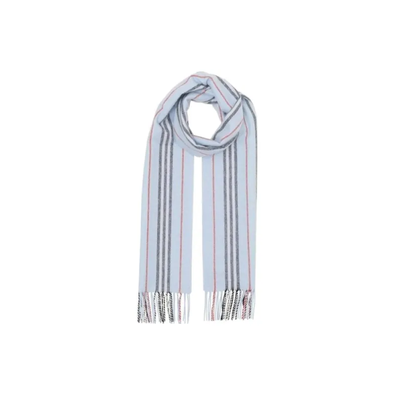 Burberry Knit Scarves Men's Light Blue-0