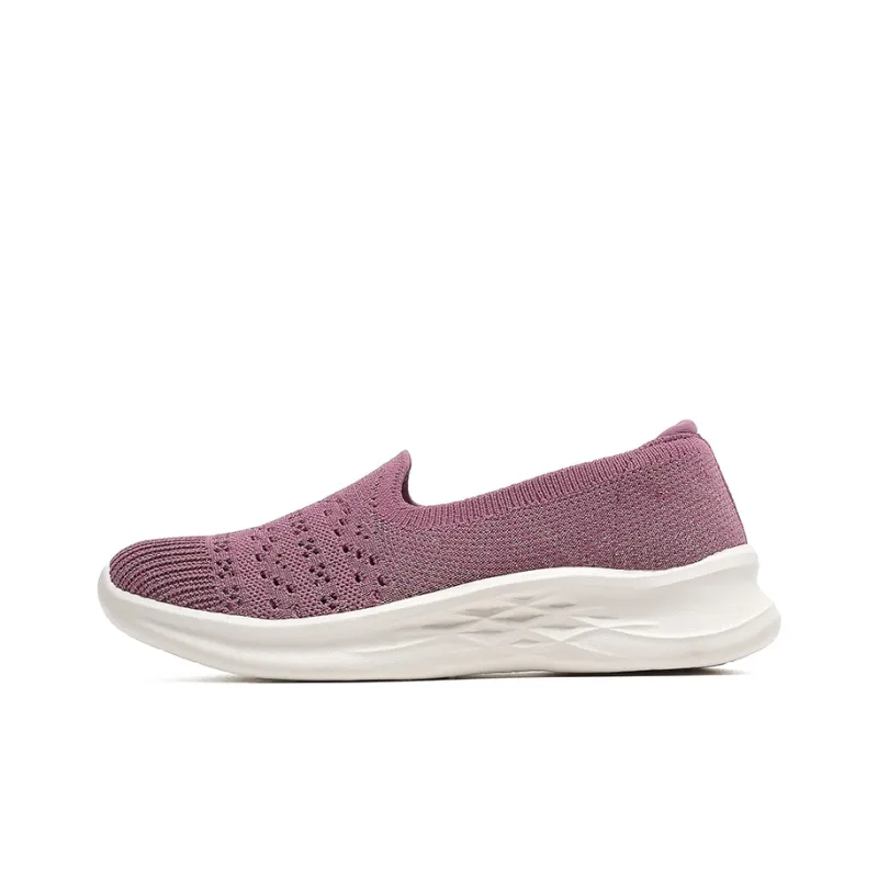 Mulinsen Cushioning Rebound Height Increasing Lightweight Breathable Quick Dry Low Top Casual Shoes Women's Purple-4